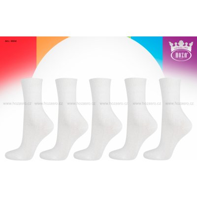 Hoza Hoza dětské ponožky hladké bílé H034-C balíček C – Sleviste.cz