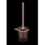 Kielle Vega WC štětka nástěnná s držákem matné sklo matná černá 40518004 – Zboží Dáma