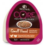 Wellness Core Adult Small Breed Savoury Medleys Flavoured with Tender Chicken Turkey Carrots a Green Beans 85 g – Hledejceny.cz