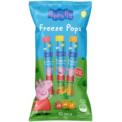 Whatever Brands Ltd. Peppa Pig Freeze Pops vodové zmrzliny 10x50ml – Zboží Mobilmania