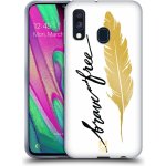 Pouzdro Head Case Samsung Galaxy A40 PÍRKO ZLATÉ FREE – Hledejceny.cz