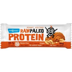 Max Sport Paleo Raw Protein tyčinka arašídové máslo a vulkanická sůl 50g