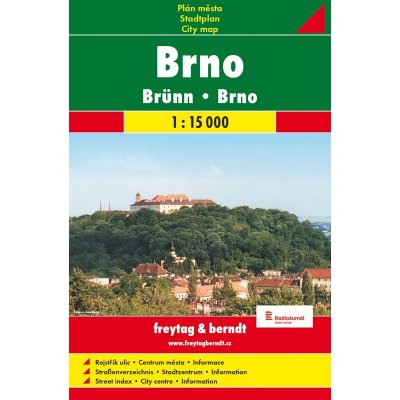 Brno plán-centrum 1:15 000