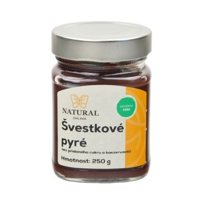 Natural Pyré švestkové bez přidaného cukru a konzervantů 250 g – Zboží Dáma