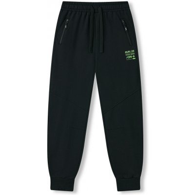 Wolf & Wolfie Chlapecké tepláky T2677 černá – Zboží Dáma
