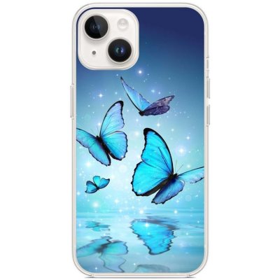 TopQ iPhone 14 Modří motýlci
