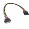 PC kabel PREMIUMCORD SATA prodlužovací napájecí k HDD 16cm kfsa-10