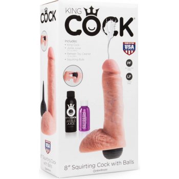 Pipedream King Cock 8" Squirting Cock with Balls