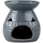Svíčky aroma lampa keramická 117 x 120 mm šedá – Sleviste.cz
