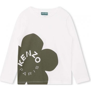 Kenzo kids dětská bavlněná košile s dlouhým rukávem s potiskem K25854.114.150 bílá