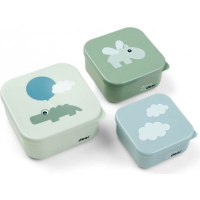 Done by deer sada svačinových boxů Happy clouds zelená 3 ks – Hledejceny.cz