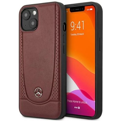 Pouzdro Mercedes iPhone 14 Plus red Leather Urban Bengale