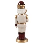 Clayre & Eef Béžová keramická dekorace Louskáček ChrisMs - 9*7*26 cm - Clayre & Eef – Hledejceny.cz