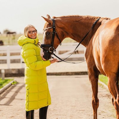 Wellensteyn Kabát Raffle Long Lady dámský SilEstAirTec Lime zelená – Zboží Dáma