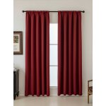MKLuzkoviny.cz Blackout závěsy Elias vínová – 140 × 180 cm (2 ks) - řasící stuha – Zboží Dáma