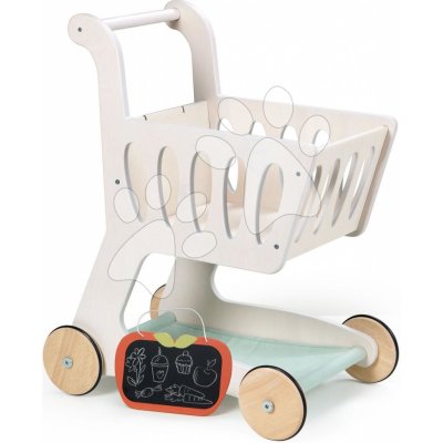 Leaf Toys Dřevěný nákupní vozík Shopping Cart Tender s přihrádkou a tabulí na křídu