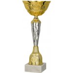Kovový pohár Zlato-stříbrný 23 cm 8 cm – Hledejceny.cz