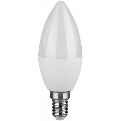 V-TAC Mléčná LED svíčka C37 E14 3,7W, Teplá bílá 2500 3000K – Hledejceny.cz