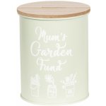 Kovová pokladnička Mum's Garden Ø 12*14 cm – Zboží Dáma