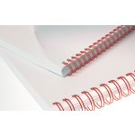 COPIERLAND Kovové hřbety červené 3:1 pro drátěnou vazbu, průměr 16mm, vazba max 140 listů, 50ks – Zboží Živě