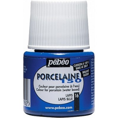 Vypalovací barvy na porcelán modrá lapis 16 PORCELAINE150 45ml Pebeo – Hledejceny.cz