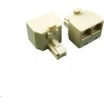 Dvojspojka 2 x RJ11 6p4c Cat.3 (3 x Female) 4205 – HobbyKompas.cz