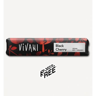 Vivani čokoládová tyčinka black cherry 35g – Sleviste.cz