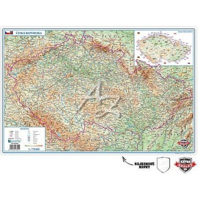 stolní psací podložka 600x390mm-MAPA ČR – Sleviste.cz