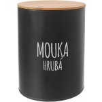 Orion dóza plech dřevo Mouka hrubá dekor Black 2,3 l – Zbozi.Blesk.cz