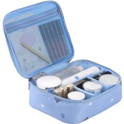 KUFRYPLUS kosmetická taška TB11877B geometric modrá – Sleviste.cz