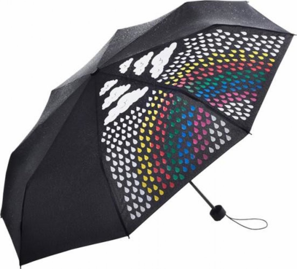 FARE skládací deštník Colormagic MINI černý 5042 | Srovnanicen.cz