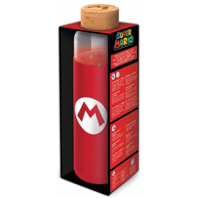 Epee Super Mario skleněná láhev se silikonovým návlekem 585 ml