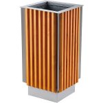 MEVA-TEC Venkovní odpadkový koš dřevěný 65 l. – Zbozi.Blesk.cz