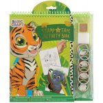 Grafix Omalovánky s razítky a washi páskami 28x21 cm Safari – Zboží Mobilmania