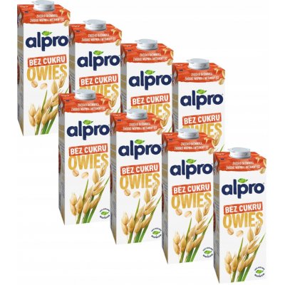 Alpro ovesný nápoj neslazený 8 x 1 l – Zboží Dáma