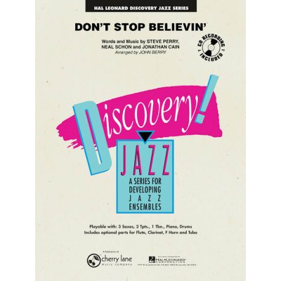 Journey Don't Stop Believin' snadné noty pro jazzový orchestr, party, partitura