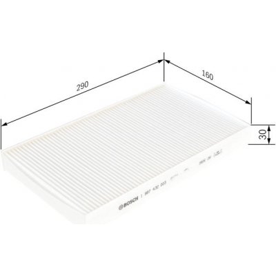 BOSCH 1 987 432 003 Filtr, vzduch v interiéru (1987432003) – Sleviste.cz