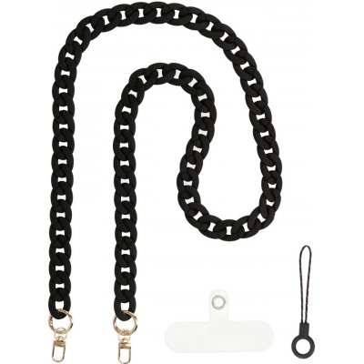 Šňůrka na mobil Chain černá 134418 – Zboží Živě