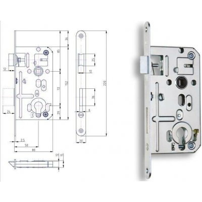 HOBES K133C PZ P/L 72/80 mm – Hledejceny.cz