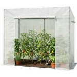 Aldotrade 200x77x168/146cm bílá – Zboží Mobilmania