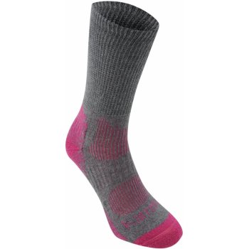 Karrimor merino Fibre Lightweight Walking Socks Ladies Grey/Fuchsia