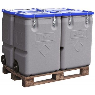 CEMO MOBIL-BOX pro skladování a přepravu nebezpečných materiálů 170 l, modrý(11456)