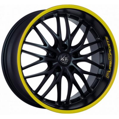 Barracuda Voltec T6 8x17 5x112 ET30 matt black trim yellow – Hledejceny.cz