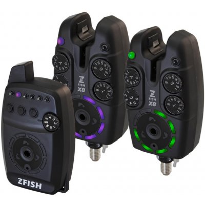 ZFISH Sada Hlásičů Bite Alarm Set Zx8 PRO 3+1 – Zboží Dáma
