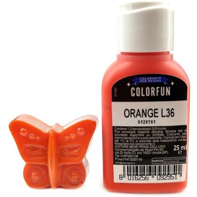 Colorfun barva do pryskyřice oranžová 25 ml – Sleviste.cz