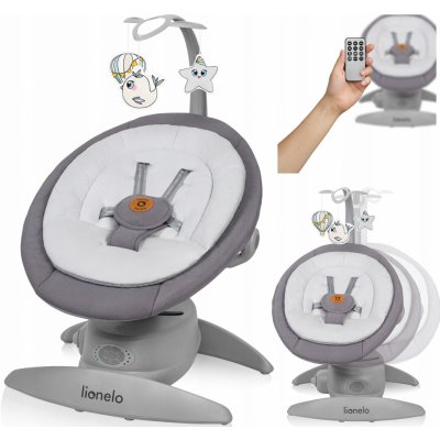 Lionelo otočné lehátko MELL GREY STONE – Sleviste.cz