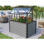 VITAVIA vyvýšený záhon s pařeništěm GAIA JUMBO sklo 3 mm černý LG3739 – Zboží Dáma