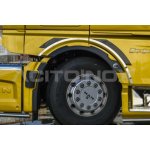 Nerezové lišty nad blatníky předních kol, Man TGX 2020