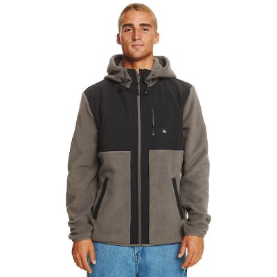 Quiksilver POLAR IRON GATE mikiny na zip černá – Zbozi.Blesk.cz