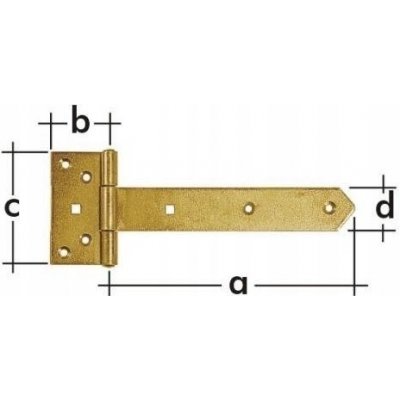 Domax závěs brankový 600x65x110x40x4,0 mm ZBW600 – Zbozi.Blesk.cz